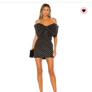 Spot bow dress by Bardot size xs